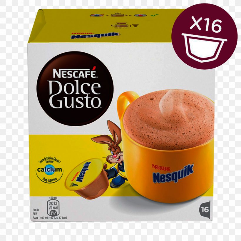 Dolce Gusto Hot Chocolate Nesquik Single-serve Coffee Container, PNG, 1200x1200px, Dolce Gusto, Capsule, Chocolate, Chocolate Mousse, Cocoa Solids Download Free