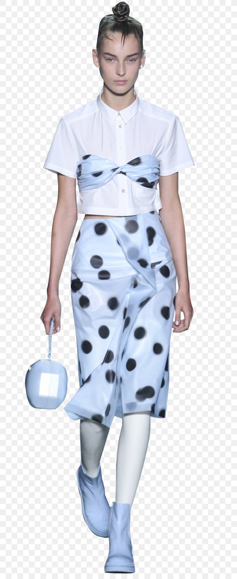 Costume Polka Dot Fashion Sleeve, PNG, 710x2000px, Costume, Blue, Clothing, Electric Blue, Fashion Download Free