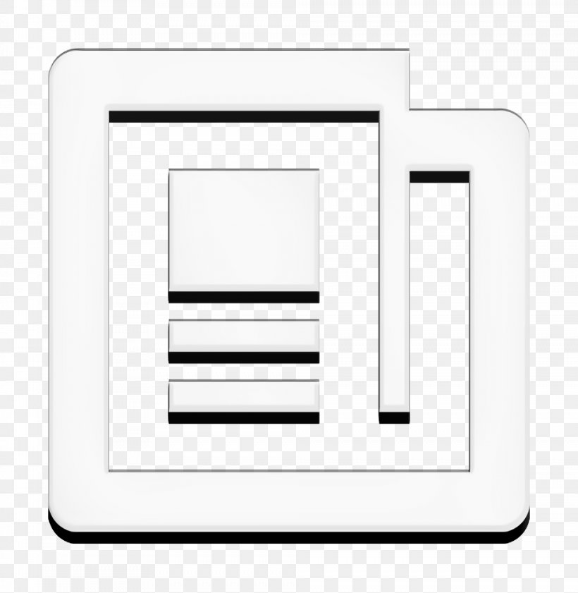 Newspaper Icon, PNG, 984x1010px, Newspaper Icon, Blackandwhite, Logo, Rectangle, Text Download Free