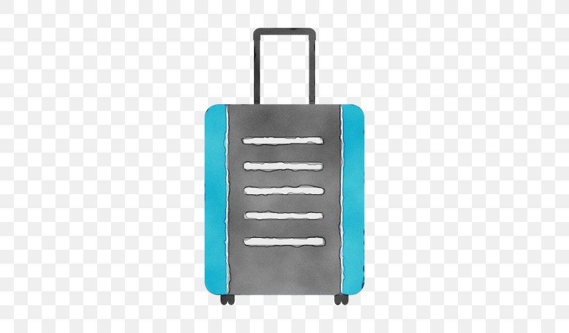 Turquoise Aqua Suitcase Teal Hand Luggage, PNG, 720x480px, Watercolor, Aqua, Hand Luggage, Paint, Rectangle Download Free