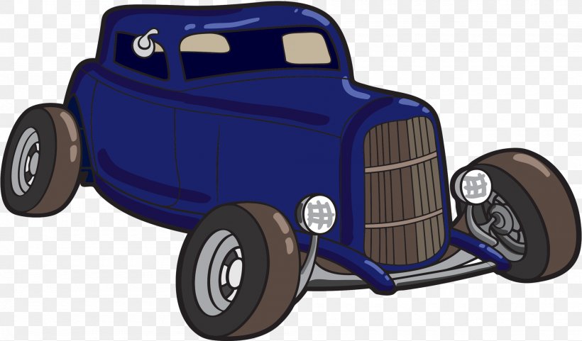 Cartoon Hot Rod Classic Car Clip Art, PNG, 2000x1175px, Car, Antique Car, Art, Automotive Design, Automotive Exterior Download Free