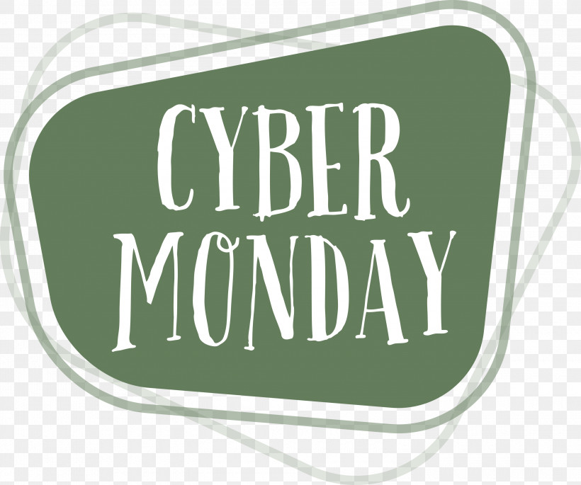 Cyber Monday, PNG, 3000x2509px, Cyber Monday, Area, Green, Logo, M Download Free