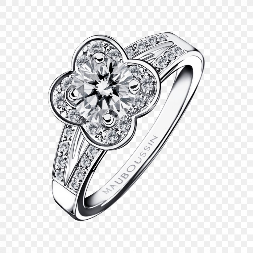 Earring Jewellery Mauboussin Engagement Ring, PNG, 1200x1200px, Ring, Body Jewelry, Brilliant, Carat, Charms Pendants Download Free