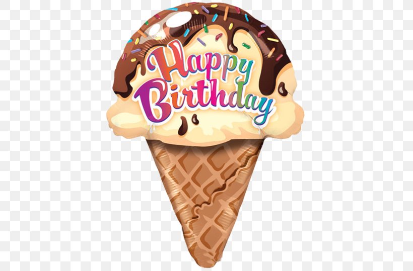 Ice Cream Cone Birthday Balloon, PNG, 600x539px, Ice Cream, Balloon, Balloon Modelling, Birthday, Cake Download Free
