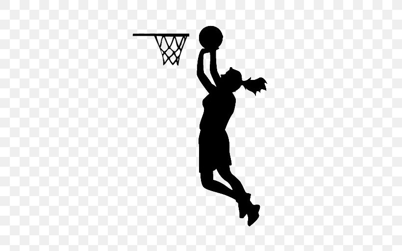 Silhouette Image Basketball Female Women, PNG, 512x512px, Silhouette, Ball, Ball Game, Basketball, Basketball Hoop Download Free