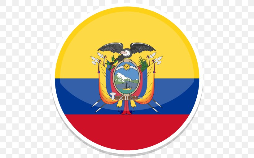 Symbol Yellow Illustration, PNG, 512x512px, Ecuador, Flag, Flag Of Brazil, Flag Of Chile, Flag Of Colombia Download Free