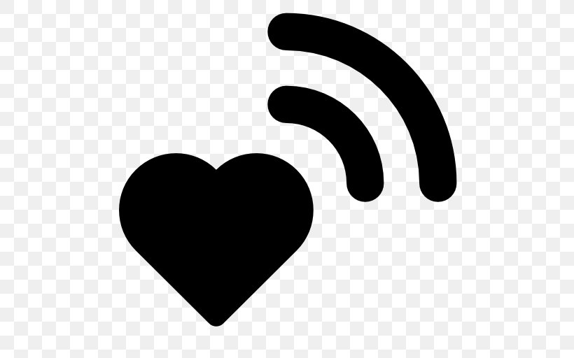 Wi-Fi Heart, PNG, 512x512px, Wifi, Black And White, Button, Hand, Heart Download Free