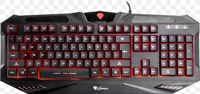 Computer Keyboard Computer Mouse GENESIS RX39 Natec Gaming Keyboard NKG-0710 Natec Genesis, PNG, 889x420px, Computer Keyboard, Backlight, Computer Component, Computer Mouse, Electronic Device Download Free