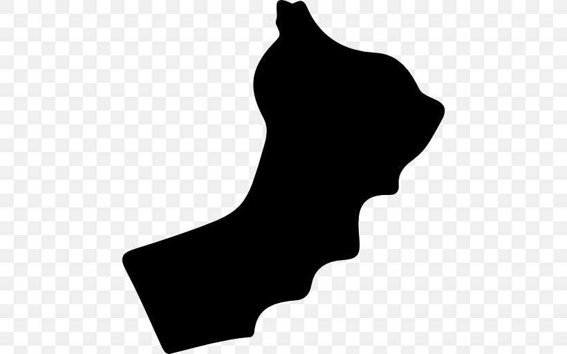 Flag Of Oman Silhouette Map, PNG, 512x512px, Oman, Black, Black And White, Country, Flag Download Free