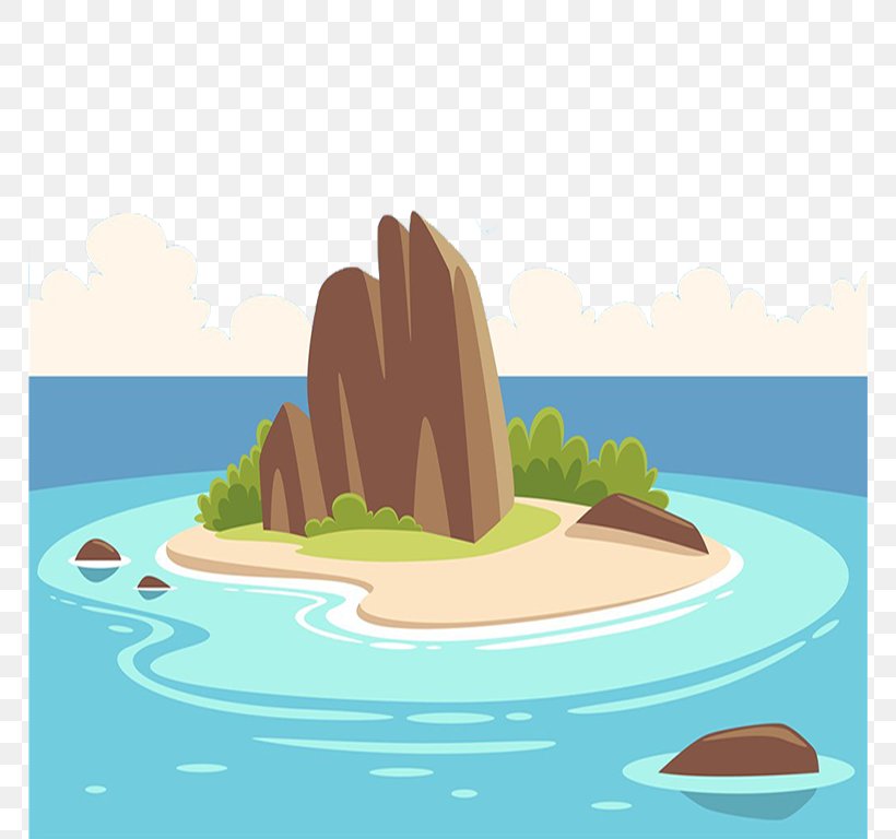 Tropical Islands Resort Cartoon Illustration, PNG, 768x768px, Tropical Islands Resort, Beach, Cartoon, Desert Island, Food Download Free