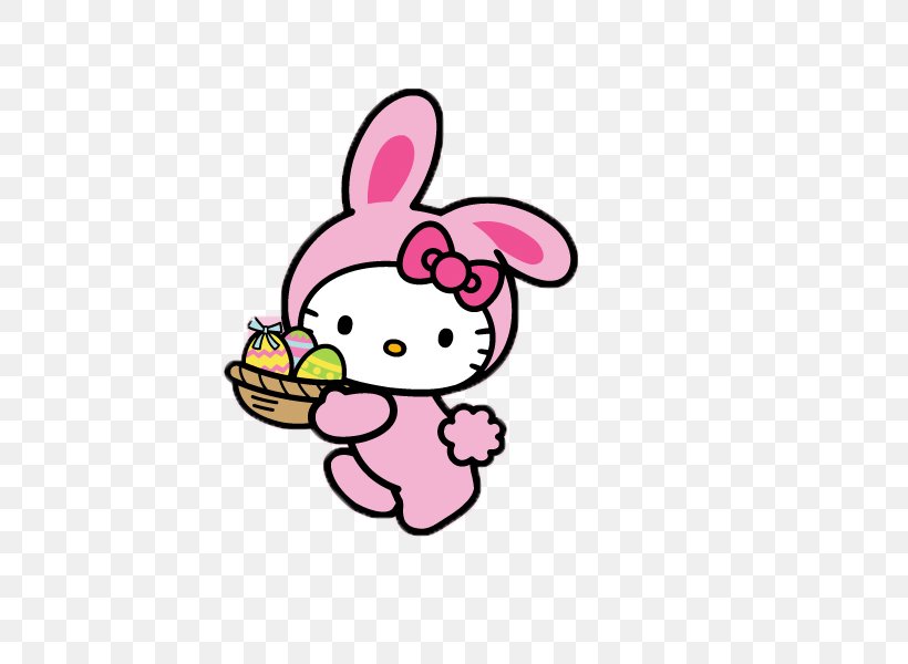 Easter Bunny Hello Kitty Desktop Wallpaper Mobile Phones, PNG, 600x600px, Easter Bunny, Animal Figure, Artwork, Display Resolution, Easter Download Free
