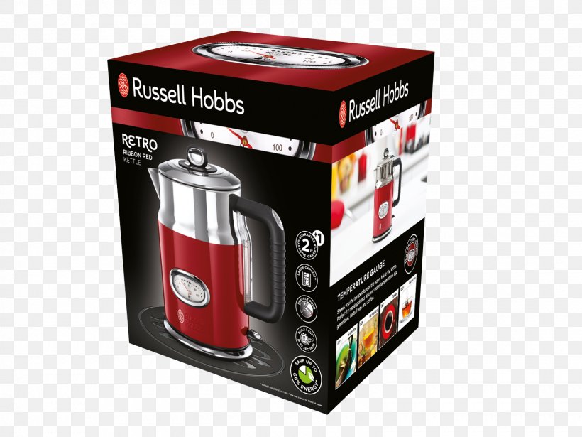 Electric Kettle Russell Hobbs Toaster Electricity, PNG, 1600x1200px, Kettle, Dompelaar, Electric