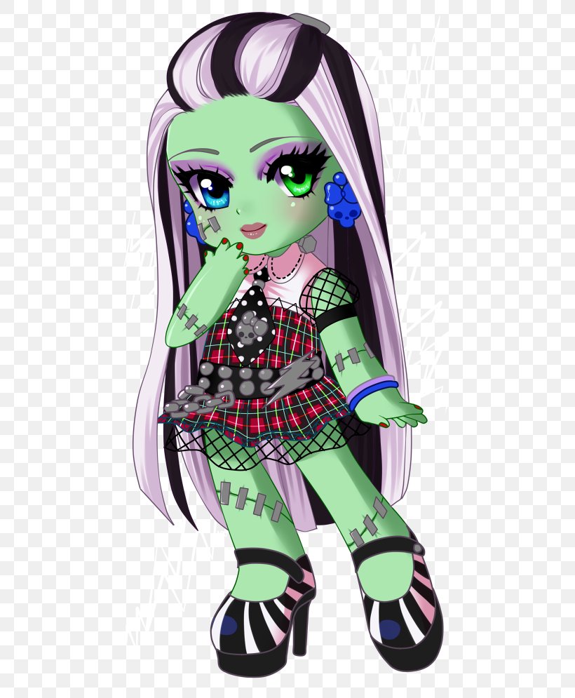Frankie Stein Drawing Monster High Character, PNG, 500x995px, Watercolor, Cartoon, Flower, Frame, Heart Download Free