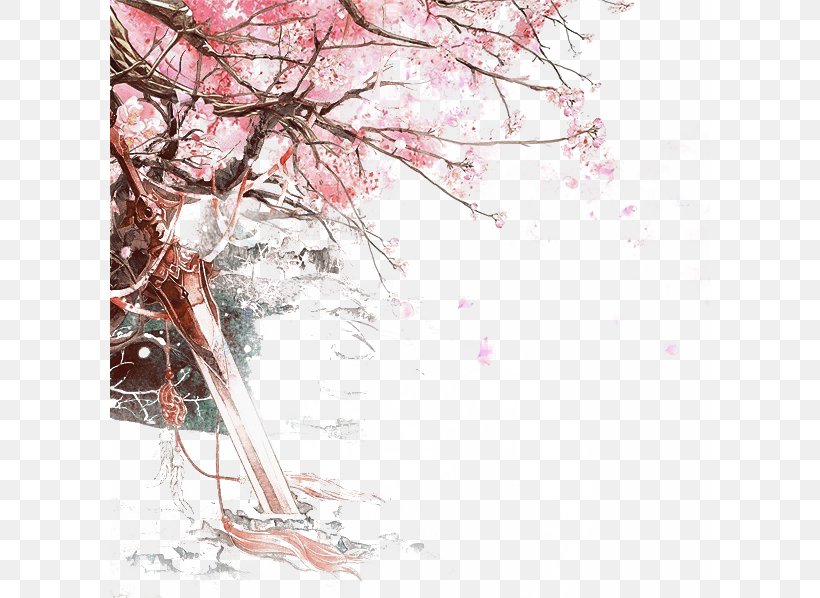 Landscape Art Painting Pattern, PNG, 600x598px, Landscape, Architecture, Art, Asian Art, Blossom Download Free