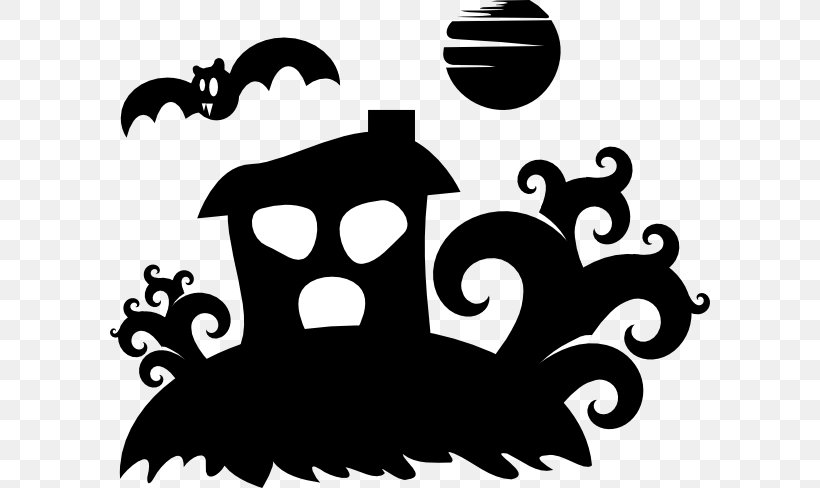 The Halloween Tree Silhouette Clip Art, PNG, 600x488px, Halloween Tree, Black, Black And White, Fictional Character, Ghost Download Free