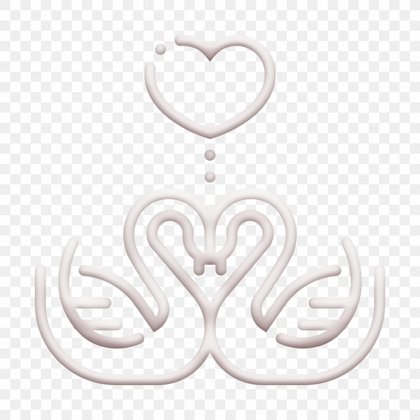 Wedding Icon Love And Romance Icon Swans Icon, PNG, 1228x1228px, Wedding Icon, Blackandwhite, Heart, Jewellery, Logo Download Free