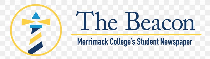 Merrimack College Logo Organization Newspaper, PNG, 6860x1925px, Merrimack College, Area, Blue, Brand, College Download Free