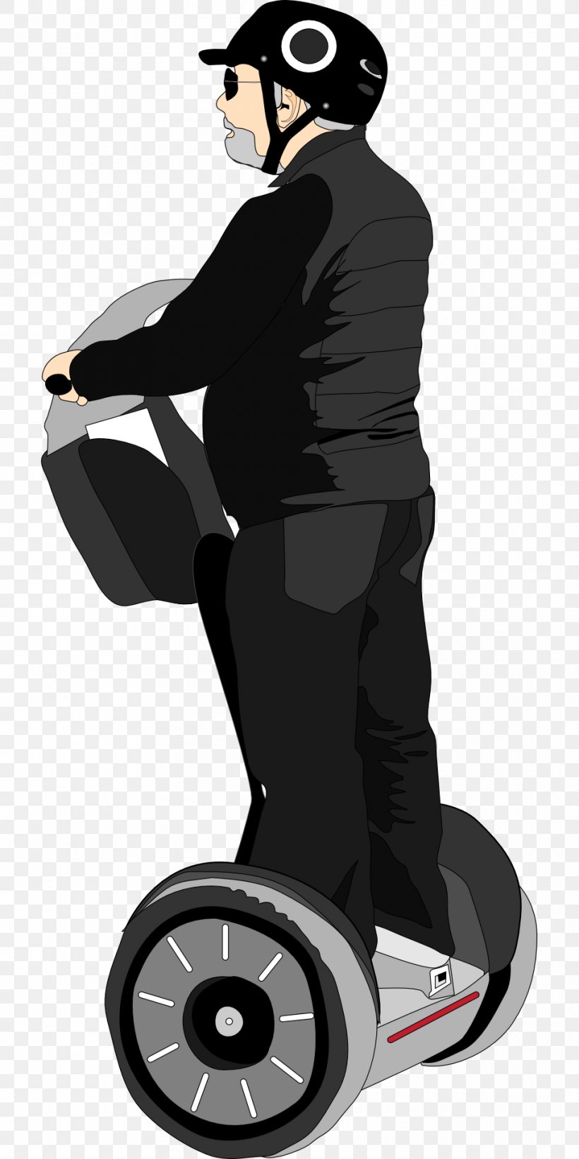 Segway PT Scooter Electric Vehicle Clip Art, PNG, 960x1920px, Segway Pt, Automotive Tire, Electric Vehicle, Fictional Character, Headgear Download Free