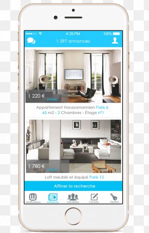 Louez Plus Vite, Plus Facilement Et En Toute SÃ©curitÃ©. Real PropertySmartphone - Smartphone Real Estate Mobile Phones Wizi PNG