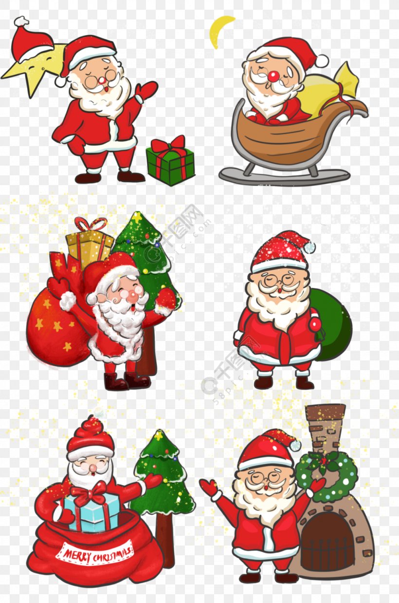 Christmas Tree Art, PNG, 1024x1546px, Santa Claus, Cartoon, Christmas, Christmas Day, Christmas Elf Download Free