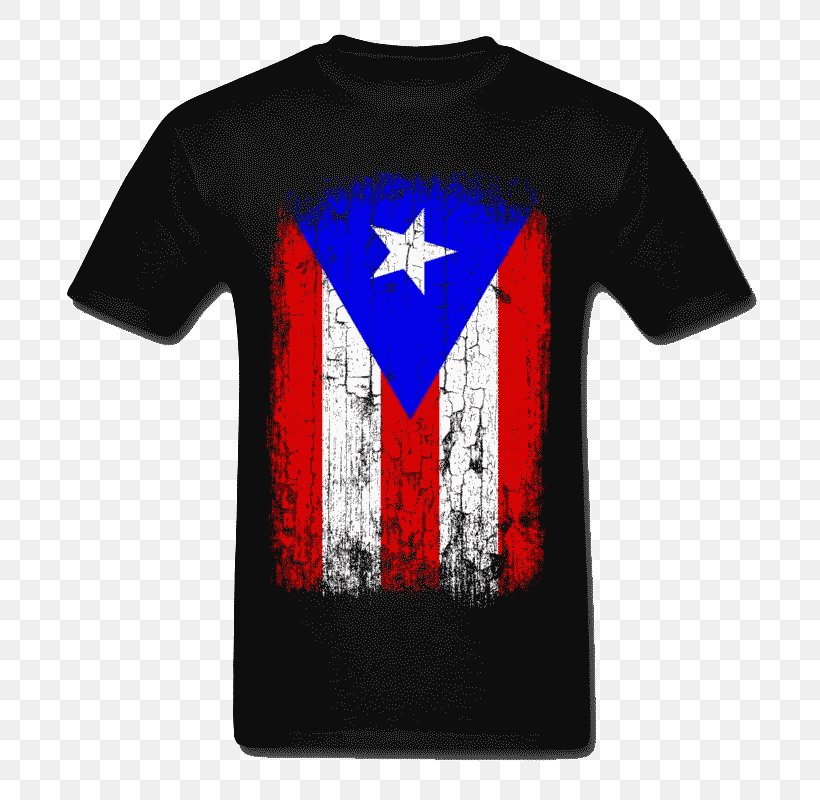 Long-sleeved T-shirt Flag Of Puerto Rico Printed T-shirt, PNG, 800x800px, Tshirt, Brand, Clothing, Designer, Fashion Download Free