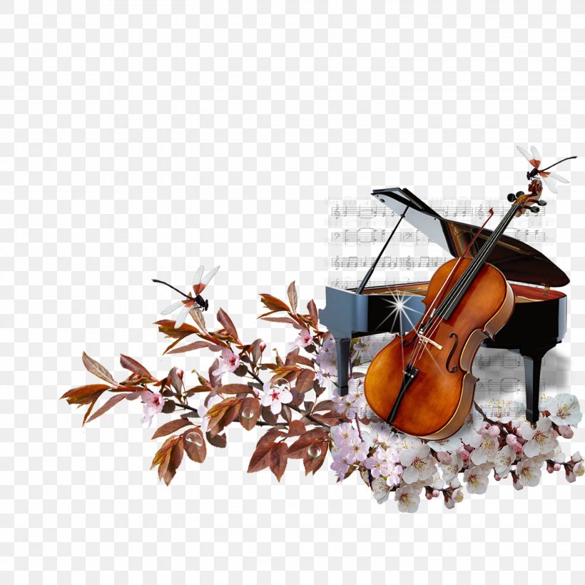 Piano Cello String Musical Instrument, PNG, 3000x3000px, Watercolor, Cartoon, Flower, Frame, Heart Download Free
