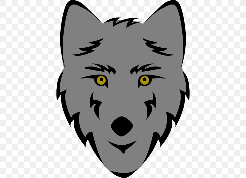 Gray Wolf Free Content Clip Art, PNG, 444x594px, Gray Wolf, Artwork, Black, Black And White, Black Wolf Download Free