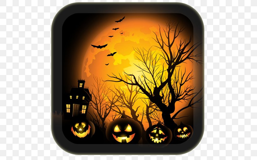 Halloween Jack-o'-lantern Haunted Attraction Clip Art, PNG, 512x512px, Halloween, Art, Calabaza, Ghost, Halloween Card Download Free