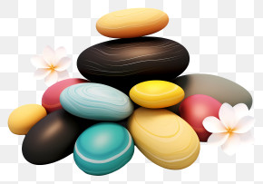 Colored Stones - Colorful Decorative Stones PNG
