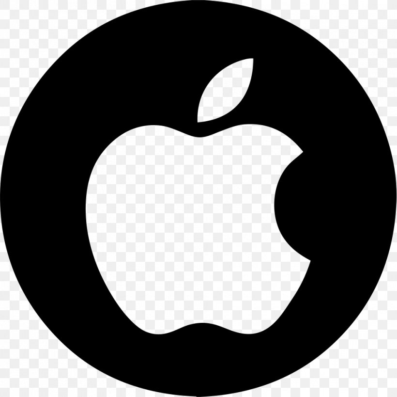 Apple, PNG, 981x980px, Ipad, Apple, Black, Black And White, Crescent Download Free