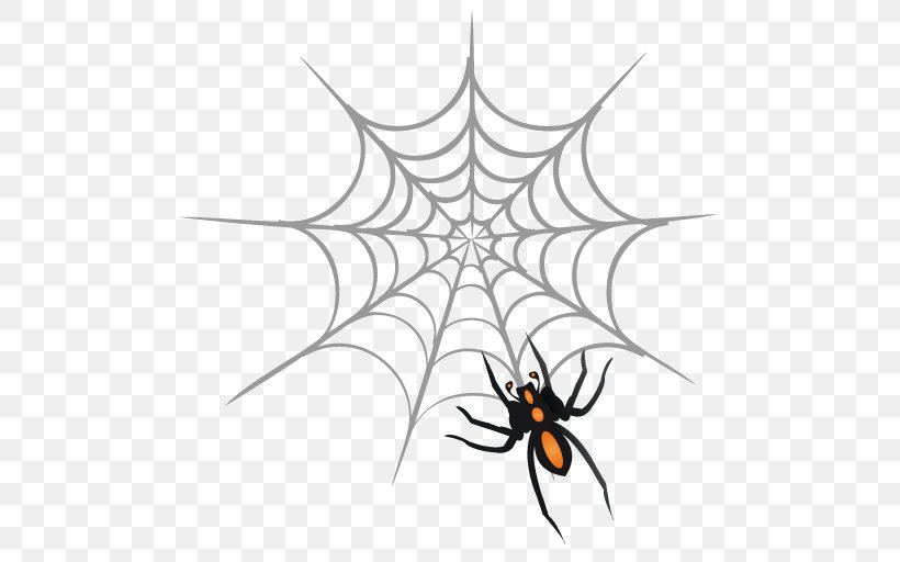 Spider Web Drawing, PNG, 512x512px, Spider, Arachnid, Area, Artwork, Black And White Download Free