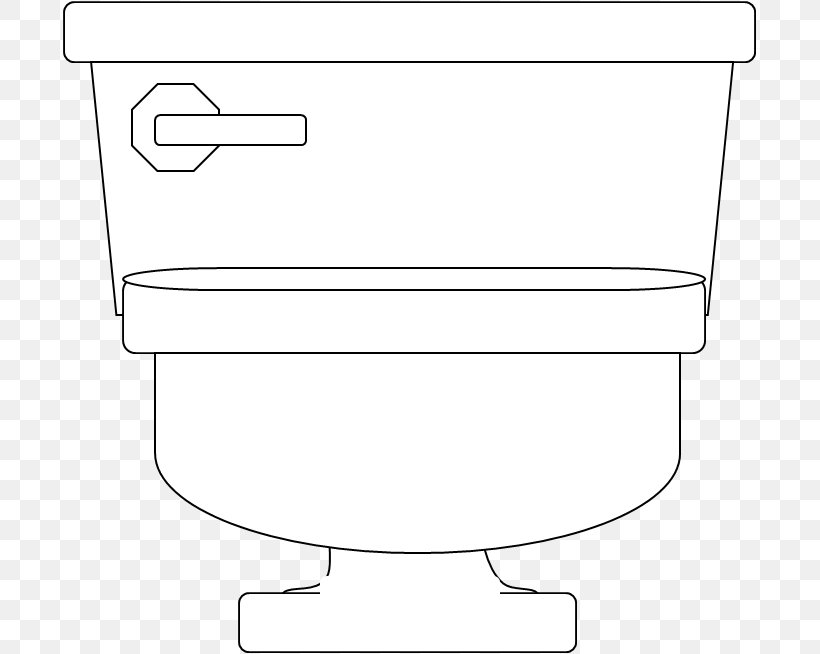 Toilet Bathroom Clip Art, PNG, 695x654px, Toilet, Area, Bathroom, Bathroom Cabinet, Black Download Free