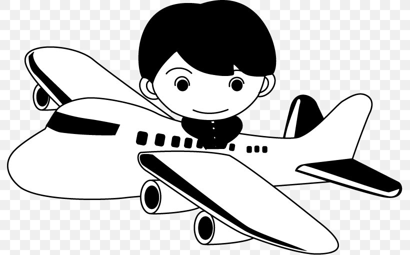 Airplane Illustration School Education Clip Art, PNG, 791x510px, Airplane, Aircraft, Artwork, Black, Black And White Download Free