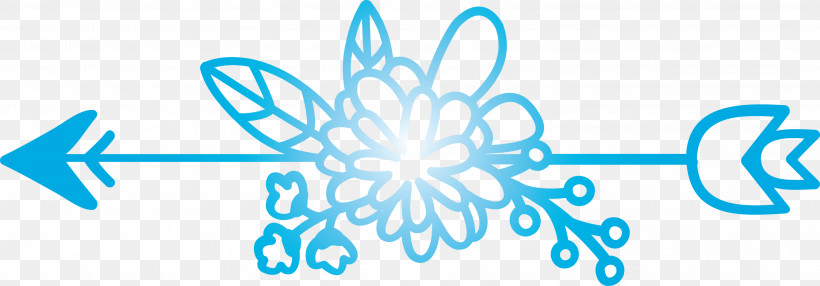 Boho Arrow Flower Arrow, PNG, 2999x1046px, Boho Arrow, Aqua, Azure, Blue, Circle Download Free