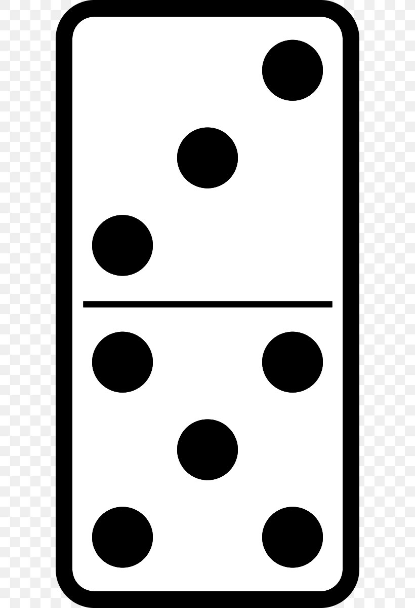 Dominoes Clip Art, PNG, 600x1200px, Dominoes, Black, Black And White, Dice, Domino Tiles Download Free