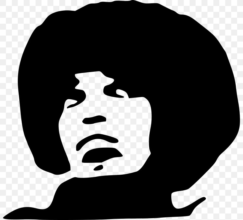 Female Stencil African American Feminism Woman, PNG, 800x742px, Female, African American, Angela Davis, Black, Black And White Download Free