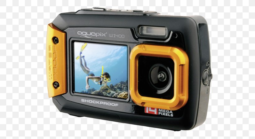 Easypix W1400 Active Blue MusicCassette Point-and-shoot Camera Digital Zoom Underwater Photography, PNG, 596x448px, Camera, Cameras Optics, Digital Camera, Digital Cameras, Digital Zoom Download Free