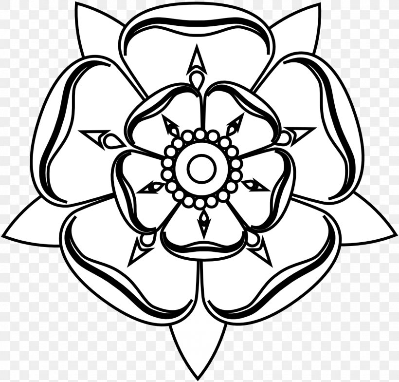 Tudor Rose White Rose Of York Drawing Clip Art, PNG, 1331x1273px, Tudor Rose, Artwork, Black And White, Coloring Book, Drawing Download Free