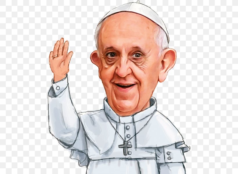 Pope Francis Caricature Vatican City Holy See, PNG, 507x600px, Pope Francis, Caricature, Cartoon, Chin, Drawing Download Free