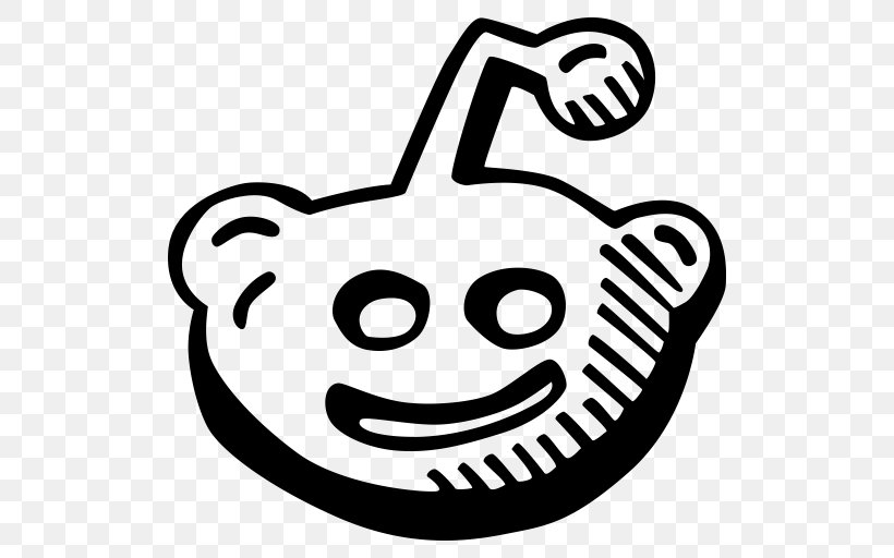 Social Media Reddit Clip Art, PNG, 512x512px, Social Media, Black And White, Face, Facial Expression, Happiness Download Free