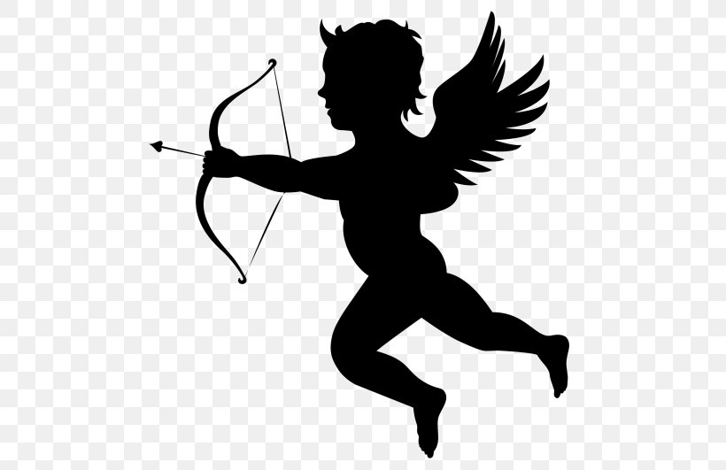 Cupid, PNG, 500x531px, Cupid, Arm, Black And White, Fictional Character, Hand Download Free