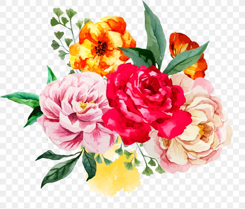Flower Bouquet Watercolor Painting, PNG, 1643x1408px, Flower Bouquet, Annual Plant, Carnation, Cut Flowers, Drawing Download Free