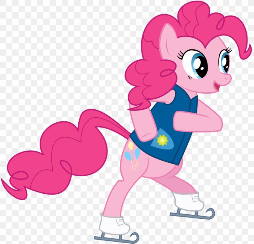 Pony Pinkie Pie Ice Skating Ice Skates Clip Art, PNG, 911x878px, Watercolor, Cartoon, Flower, Frame, Heart Download Free