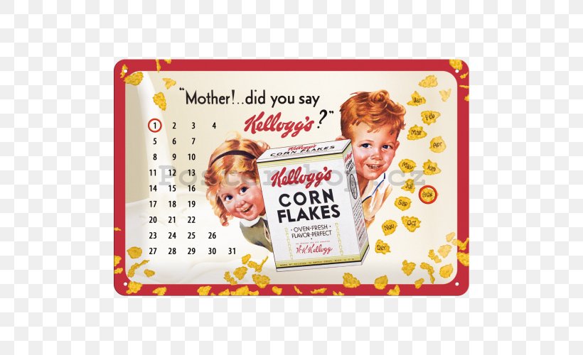 Corn Flakes Frosted Flakes Kellogg's Tony The Tiger Maize, PNG, 500x500px, Watercolor, Cartoon, Flower, Frame, Heart Download Free
