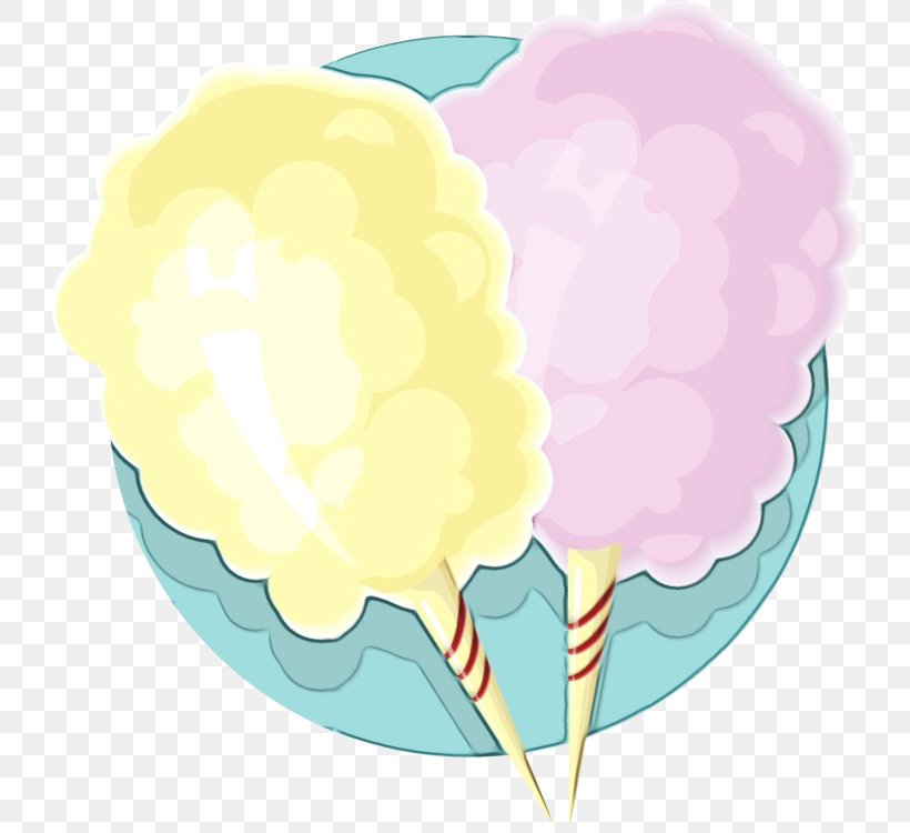 Frozen Food Cartoon, PNG, 734x750px, Yellow, Balloon, Cloud, Cloudm New York Bowery, Cotton Candy Download Free