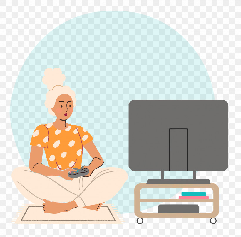 Playing Video Games, PNG, 2500x2458px, Playing Video Games, Behavior, Cartoon, Furniture, Joint Download Free
