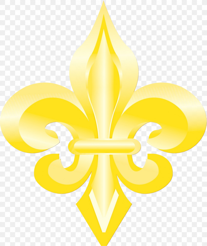 Cartoon Fleur-de-lis Emblem Symbol Yellow, PNG, 1194x1421px, Watercolor, Blue, Cartoon, Emblem, Fleurdelis Download Free