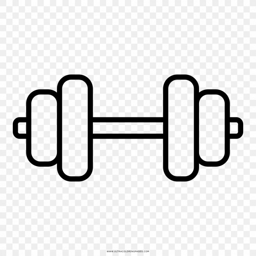 Dumbbell Barbell Olympic Weightlifting Physical Fitness Physical Exercise, PNG, 1000x1000px, 5th Element Wellness, Dumbbell, Area, Barbell, Black And White Download Free