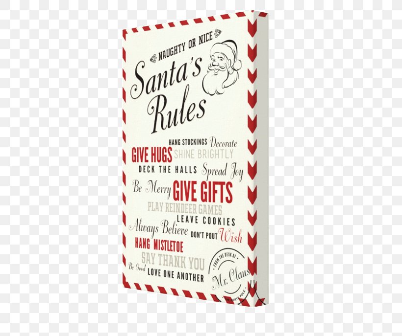 Santa Claus Santa Rules Canvas Gift Collage, PNG, 431x687px, Santa Claus, Canvas, Christmas, Collage, Gift Download Free