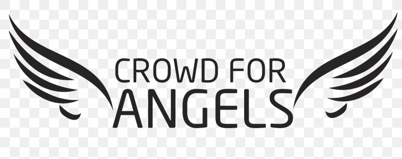 Logo Crowd For Angels (UK) Limited Brand Font Design, PNG, 1599x633px, Logo, Area, Black, Black And White, Black M Download Free